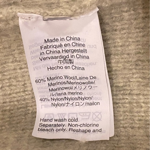 Madewell Merino Wool Blend Spencer Sweater Open Front Cardigan Oversized Sz XXS - Picture 9 of 11